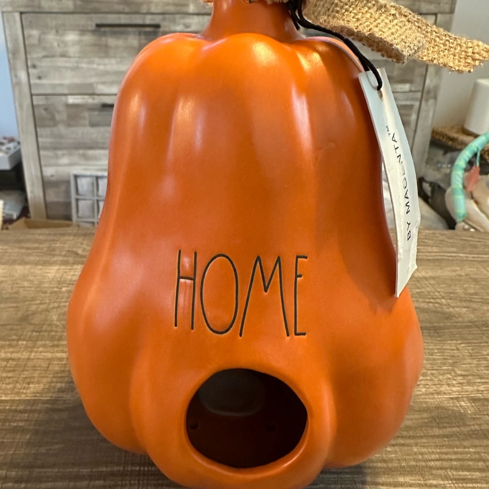 Magenta Orange Ceramic Home Accent